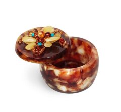 Шкатулка из янтаря «Весна»