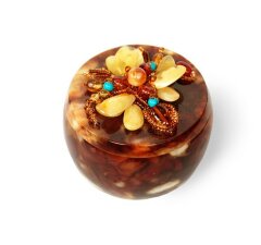 Шкатулка из янтаря «Весна»