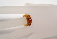 Кольцо из янтаря «Карамелька»