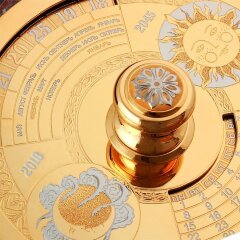 Настольный сувенир «Вечный календарь» на яшме