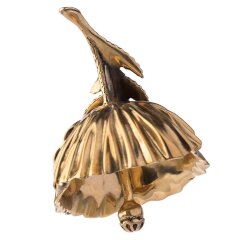 Бронзовый колокольчик «Мак»