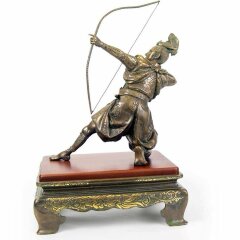 Скульптурная статуэтка «Самурай с луком» в подарок мужчине