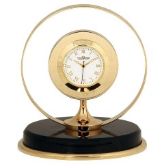 Настольные часы «Сфера» (обсидиан, нефрит)