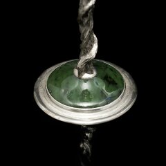 Серебряные бокалы для вина «Весна» из синего хрусталя