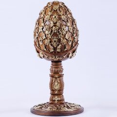 Резное пасхальное яйцо «Храм» из дерева