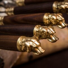 Подарочные шампуры «Собака охотничья» с деревянной рукоятью