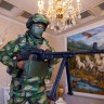 Большая фигура «Солдат с пулемётом» — русские подарки на день защитника Отечества