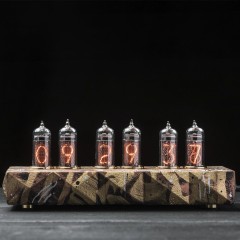 Ламповые часы «MARS-2024» в корпусе с видом красной планеты