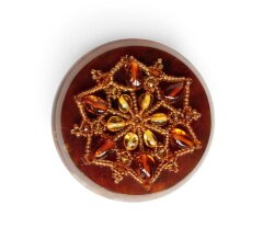 Шкатулка из янтаря «Звезда востока»