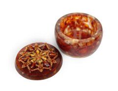 Шкатулка из янтаря «Звезда востока»