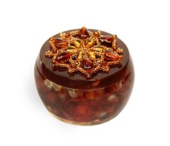 Шкатулка из янтаря «Звезда востока»