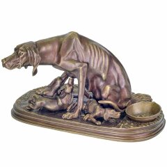 Скульптурная композиция «Семейство легавых»