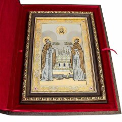 Эксклюзивная икона «Святые благоверные Петр и Феврония»