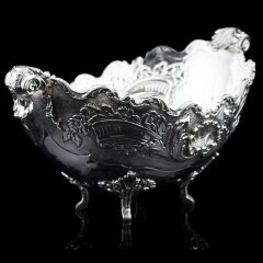 Эксклюзивная серебряная ваза ладья «CASTELLO» в единственном экземпляре в мире