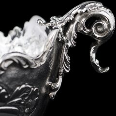 Эксклюзивная серебряная ваза ладья «CASTELLO» в единственном экземпляре в мире