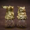 Коричневая шкатулка «Русский лес» с рюмками перевёртышами (4 шт)