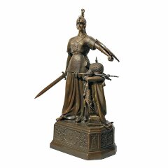 Скульптурная композиция «Россия» из бронзы в подарок патриоту