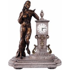 Настольные резные часы «Девушка с книгой» в подарок руководителю