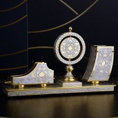 Настольный набор с часами «Графика» в подарок инженеру