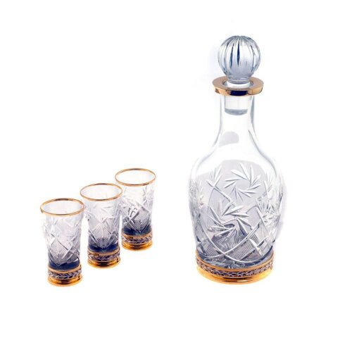 Подарочный набор для водки «Ликёрный» в деревянном футляре