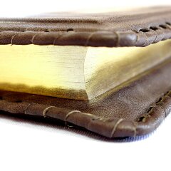 Большой кожаный ежедневник «Волк» с гравюрой