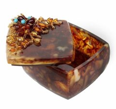 Шкатулка из янтаря «Летняя ночь»