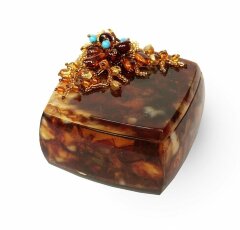 Шкатулка из янтаря «Летняя ночь»