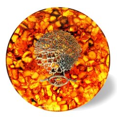 Декоративное панно «Времена года» (янтарь)