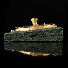 Вечный календарь «Рабочее время» на камне змеевик в подарок бизнесмену