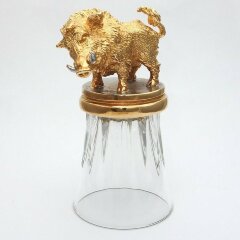 Сувенирная рюмка перевёртыш «Кабан»