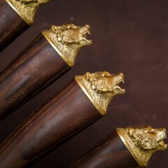 Подарочные шампуры «Медведь» с художественным литьём