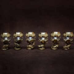 Подарочные рюмки для водки «Рыбалка» с фигурками