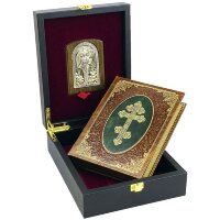 Подарочный набор книги «Молитвослов» с иконой Ангел Хранитель