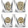 Сувенирный набор из 4-х стаканов для виски «Дракон» — как символ 2024 года