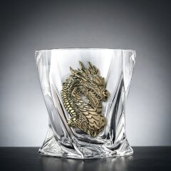 Сувенирный набор из 4-х стаканов для виски «Дракон» — как символ 2024 года