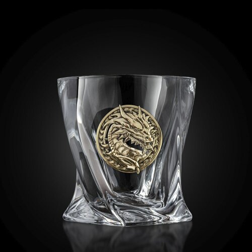 Сувенирный набор из 4-х стаканов для виски «Дракон» — как символ 2024 года