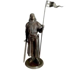 Большая скульптурная фигура из бронзы «Тевтонский воин»