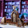 Настольный набор «Золотой орёл» с офисными принадлежностями из обсидиана