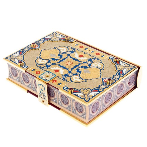 Подарочная книга «Библия» в позолоченном окладе в подарок православному