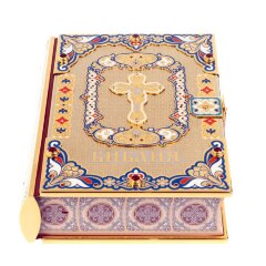 Подарочная книга «Библия» в позолоченном окладе в подарок православному