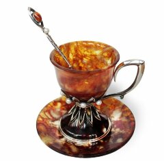 Кофейная чашка из янтаря «Императрица»