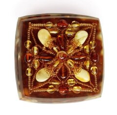 Шкатулка из янтаря «Осень»