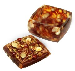 Шкатулка из янтаря «Осень»