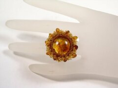 Кольцо из янтаря «Муза»