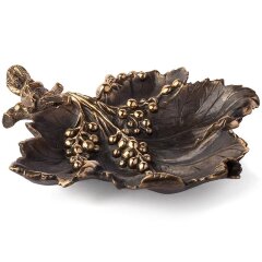 Бронзовая пепельница «Лист смородины»