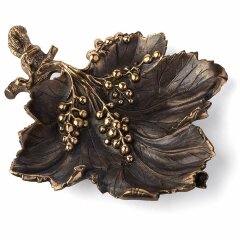 Бронзовая пепельница «Лист смородины»