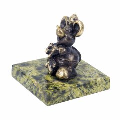 Бронзовая статуэтка «Мышка толстая»