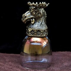 Подарочная стопка перевёртыш «Весёлый лось» фиолетового цвета