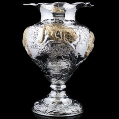 Эксклюзивная серебряная ваза «LEOPARD» в единственном экземпляре в мире