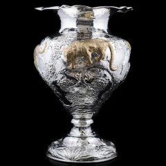 Эксклюзивная серебряная ваза «LEOPARD» в единственном экземпляре в мире